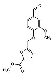 methyl 5-[(4-formyl-2-methoxyphenoxy)methyl]furan-2-carboxylate 332165-50-1