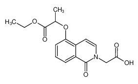 1030880-15-9 2-(5-((1-ethoxy-1-oxopropan-2-yl)oxy)-1-oxoisoquinolin-2(1H)-yl)acetic acid