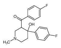 (4-fluorophenyl)-[4-(4-fluorophenyl)-4-hydroxy-1-methylpiperidin-3-yl]methanone 21221-18-1