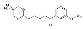 5-(5,5-二甲基-1,3-二恶烷-2-基)-1-(3-甲氧基苯基)-1-戊酮