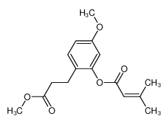 117285-70-8 methyl 3-(4-methoxy-2-senecioyloxyphenyl)propanoate