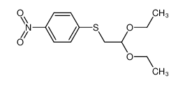 (4-nitro-phenylsulfanyl)-acetaldehyde diethylacetal 81146-79-4