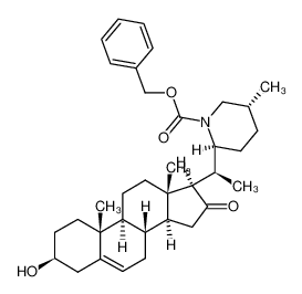 129938-54-1 (22S,25R)-N-Benzyloxycarbonyl-22,26-epimino-3β-hydroxycholest-5-en-16-one