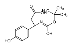 (3S)-3-(4-hydroxyphenyl)-3-[(2-methylpropan-2-yl)oxycarbonylamino]propanoic acid 499995-80-1