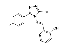 2-(3-(4-fluorophenyl)-5-mercapto-4H-1,2,4-triazol-4-ylimino) phenol 585555-78-8