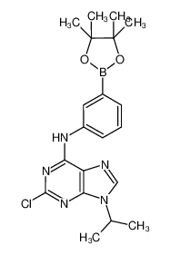 1056016-03-5 structure, C20H25BClN5O2