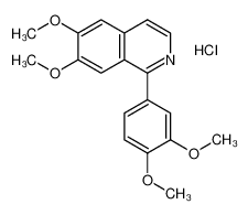 1-(3,4-dimethoxyphenyl)-6,7-dimethoxyisoquinoline,hydrochloride 36455-58-0