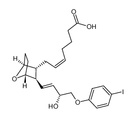 7-[(1S,2R,3R,4R)-3-[(1E,3R)-3-HYDROXY-4-(4-IODOPHENOXY)-1-BUTENYL]-7-OXABICYCLO[2.2.1]HEPT-2-YL]-5Z-HEPTENOIC ACID 128719-90-4