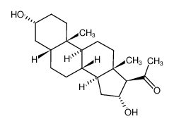 1-[(3R,5R,8R,9S,10S,13S,14S,16R,17R)-3,16-dihydroxy-10,13-dimethyl-2,3,4,5,6,7,8,9,11,12,14,15,16,17-tetradecahydro-1H-cyclopenta[a]phenanthren-17-yl]ethanone 481-10-7