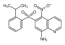 5-nitro-6-(2-propan-2-ylphenyl)sulfonylquinolin-8-amine 181468-88-2