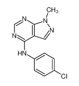 N-(4-chlorophenyl)-1-methylpyrazolo[3,4-d]pyrimidin-4-amine 5334-66-7