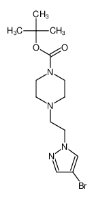 1,1-dimethylethyl 4-[2-(4-bromo-1H-pyrazol-1-yl)ethyl]-1-piperazinecarboxylate 877401-28-0