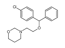 3-{2-[(4-Chlorophenyl)(phenyl)methoxy]ethyl}-1,3-oxazinane 5617-26-5