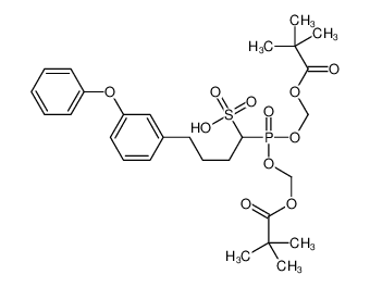 1-[bis(2,2-dimethylpropanoyloxymethoxy)phosphoryl]-4-(3-phenoxyphenyl)butane-1-sulfonic acid