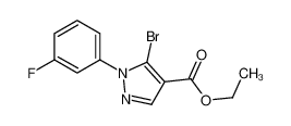 ethyl 5-bromo-1-(3-fluorophenyl)pyrazole-4-carboxylate 1245227-17-1