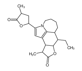 (7aR)-8c-ethyl-11c-methyl-2-((2S)-4c-methyl-5-oxo-tetrahydro-furan-2r-yl)-(7ar,8ac,11ac)-5,6,7,7a,8,8a,11,11a-octahydro-4H-azepino[3,2,1-hi]furo[3,2-e]indol-10-one 106861-40-9