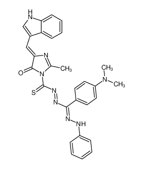 109901-87-3 structure, C29H26N8OS