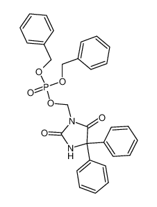 phosphoric acid dibenzyl ester 2,5-dioxo-4,4-diphenylimidazolidin-1-ylmethyl ester 93360-08-8