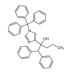 132287-53-7 spectrum, 4-<2-(1,1-diphenyl-2-hydroxy)-pentyl>-1-tritylimidazole