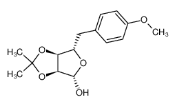 87796-29-0 5-deoxy-2,3-O-isopropylidene-5-(p-methoxyphenyl)-β-L-ribofuranose