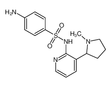 4-amino-N-[3-(1-methylpyrrolidin-2-yl)pyridin-2-yl]benzenesulfonamide