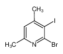 2-溴-3-碘-4,6-二甲基吡啶
