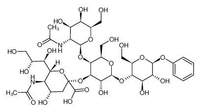 1239315-16-2 phenyl (5-acetamido-3,5-dideoxy-D-glycero-α-D-galacto-non-2-ulopyranosylonic acid)-(2->3)-[2-acetamido-2-deoxy-β-D-galactopyranosyl-(1->4)]-β-D-galactopyranosyl-(1->4)-β-D-glucopyranoside