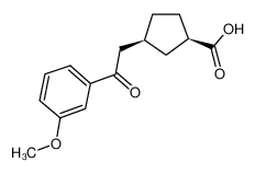 CIS-3-[2-(3-METHOXYPHENYL)-2-OXOETHYL]CYCLOPENTANE-1-CARBOXYLIC ACID 733740-28-8