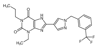 752222-83-6 structure, C21H21F3N6O2