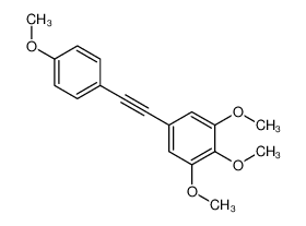 208347-68-6 spectrum, 1,2,3-trimethoxy-5-[2-(4-methoxyphenyl)ethynyl]benzene