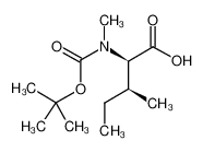 (2R,3S)-3-methyl-2-[methyl-[(2-methylpropan-2-yl)oxycarbonyl]amino]pentanoic acid 53462-50-3