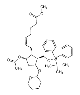 315716-40-6 methyl (5Z)-7-[(1R,2S,3R,5R)-5-acetoxy-2-(tert-butyldiphenylsilyloxymethyl)-3-(2-oxacyclohexyl)oxy-cyclopentyl]-5-heptenoate