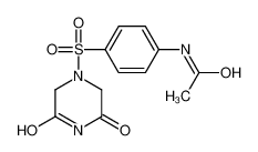 N-[4-(3,5-dioxopiperazin-1-yl)sulfonylphenyl]acetamide 175201-44-2