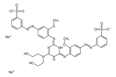 52238-69-4 structure, C33H32N10Na2O10S2