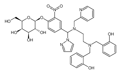 1375797-26-4 (2S,3R,4S,5R,6R)-2-(4-(((2-(bis(2-hydroxybenzyl)amino)ethyl)(pyridin-2-ylmethyl)amino)(1H-pyrazol-1-yl)methyl)-2-nitrophenoxy)-6-(hydroxymethyl)tetrahydro-2H-pyran-3,4,5-triol