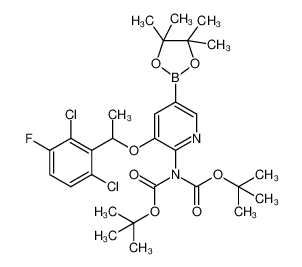 1331786-34-5 (±)-bis(Boc)-3-(1 -(2,6-dichloro-3- fluoropheny)ethoxy)-5-(4,4,5,5-tetramethyl-1 ,3,2-dioxaborolan-2-yl)pyridin-2-amine