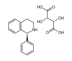 (2S,3S)-2,3-dihydroxybutanedioic acid,(1S)-1-phenyl-1,2,3,4-tetrahydroisoquinoline 869884-00-4