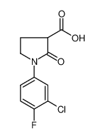 1-(3-CHLORO-4-FLUOROPHENYL)-2-OXOPYRROLIDINE-3-CARBOXYLIC ACID