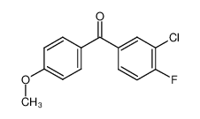 (3-chloro-4-fluorophenyl)-(4-methoxyphenyl)methanone 760192-87-8