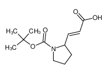 2-(2-carboxy-vinyl)-pyrrolidine-1-carboxylic acid tert-butyl ester 741269-02-3