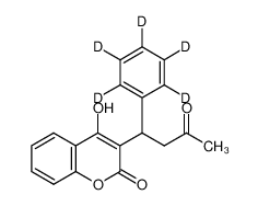 4-hydroxy-3-[3-oxo-1-(2,3,4,5,6-pentadeuteriophenyl)butyl]chromen-2-one 75472-93-4