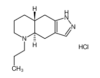 (4aR,8aR)-5-propyl-1,4,4a,6,7,8,8a,9-octahydropyrazolo[3,4-g]quinoline,hydrochloride 85798-08-9