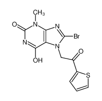 101072-11-1 8-bromo-3-methyl-7-(2-oxo-2-thiophen-2-ylethyl)purine-2,6-dione