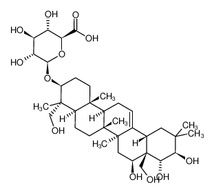 121686-42-8 structure, C36H58O12