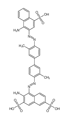 3-amino-4-[[4-[4-[(1-amino-4-sulfonaphthalen-2-yl)diazenyl]-3-methylphenyl]-2-methylphenyl]diazenyl]naphthalene-2,7-disulfonic acid 5413-69-4