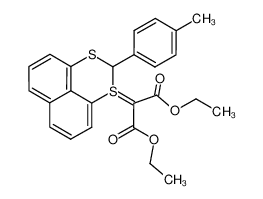 172845-78-2 diethyl 2-(2-(p-tolyl)-1l<sup>4</sup>-naphtho[1,8-de][1,3]dithiin-1-ylidene)malonate