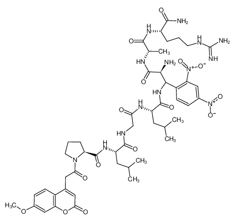 7-Methoxycoumarin-4-acetyl-Pro-Leu-Gly-Leu-β-(2,4-dinitrophenylamino)Ala-Arg amide 140430-53-1