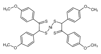 Bis[1,2-bis(4-methoxyphenyl)-1,2-ethenedithiolato]nickel(II) 38951-97-2