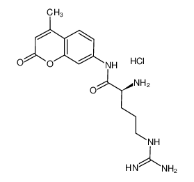 (2S)-2-amino-5-(diaminomethylideneamino)-N-(4-methyl-2-oxochromen-7-yl)pentanamide 65286-27-3