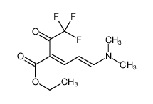 ethyl 5-(dimethylamino)-2-(2,2,2-trifluoroacetyl)penta-2,4-dienoate